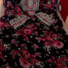 10500 Chiffon black with inner kaftan shirt botique  - view 1