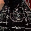 Embroidery black kaftan 6950 - view 1