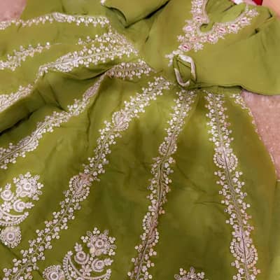 Kids green botique maxi 