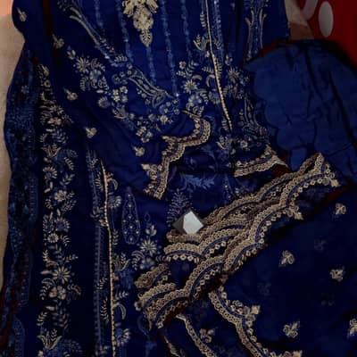 Luxury 3pc dress blue 