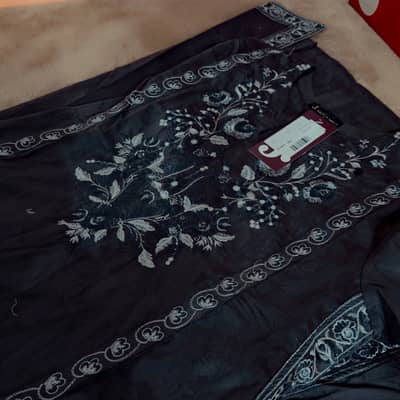 Gray embroidery shirt small 3450