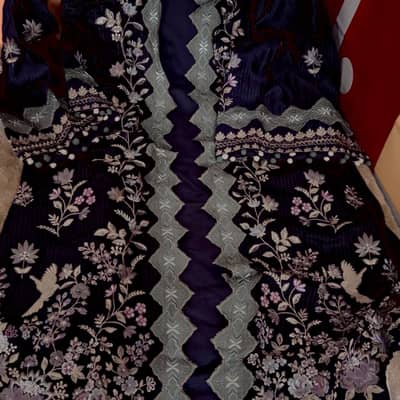 Ethnc new arrival gown purple blue 7800