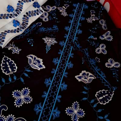 Ethnc blue black medium 8350