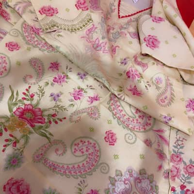 Zari lawn new arrivals long kaftan frock 