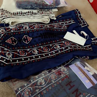 Navy blue 2pc Ethnc 7650