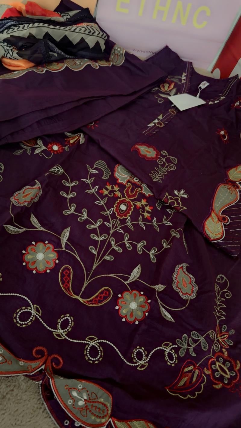 Purple 3pc small Ethnc 8950