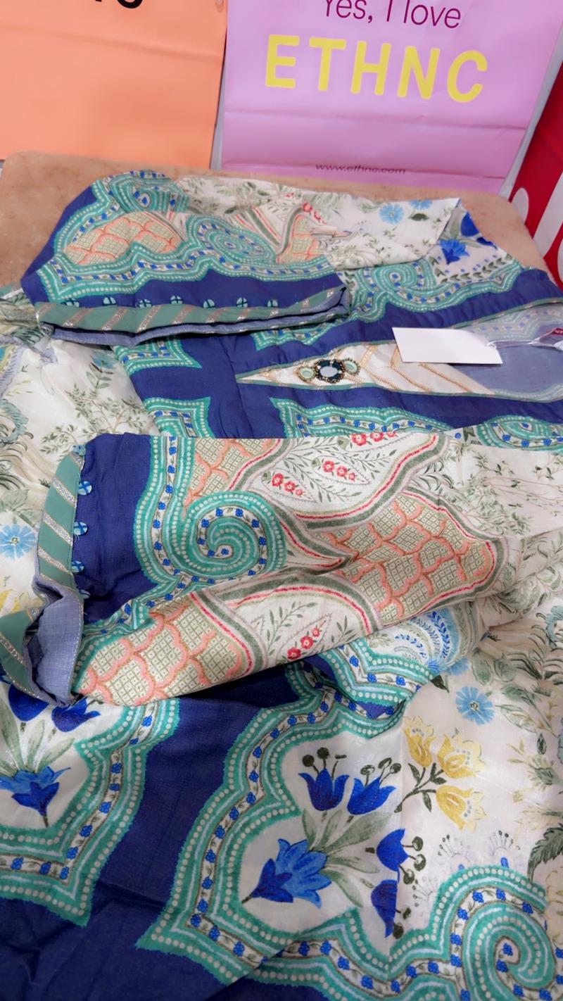 Ethnc kaftan Aline shirt hand emblish 4950