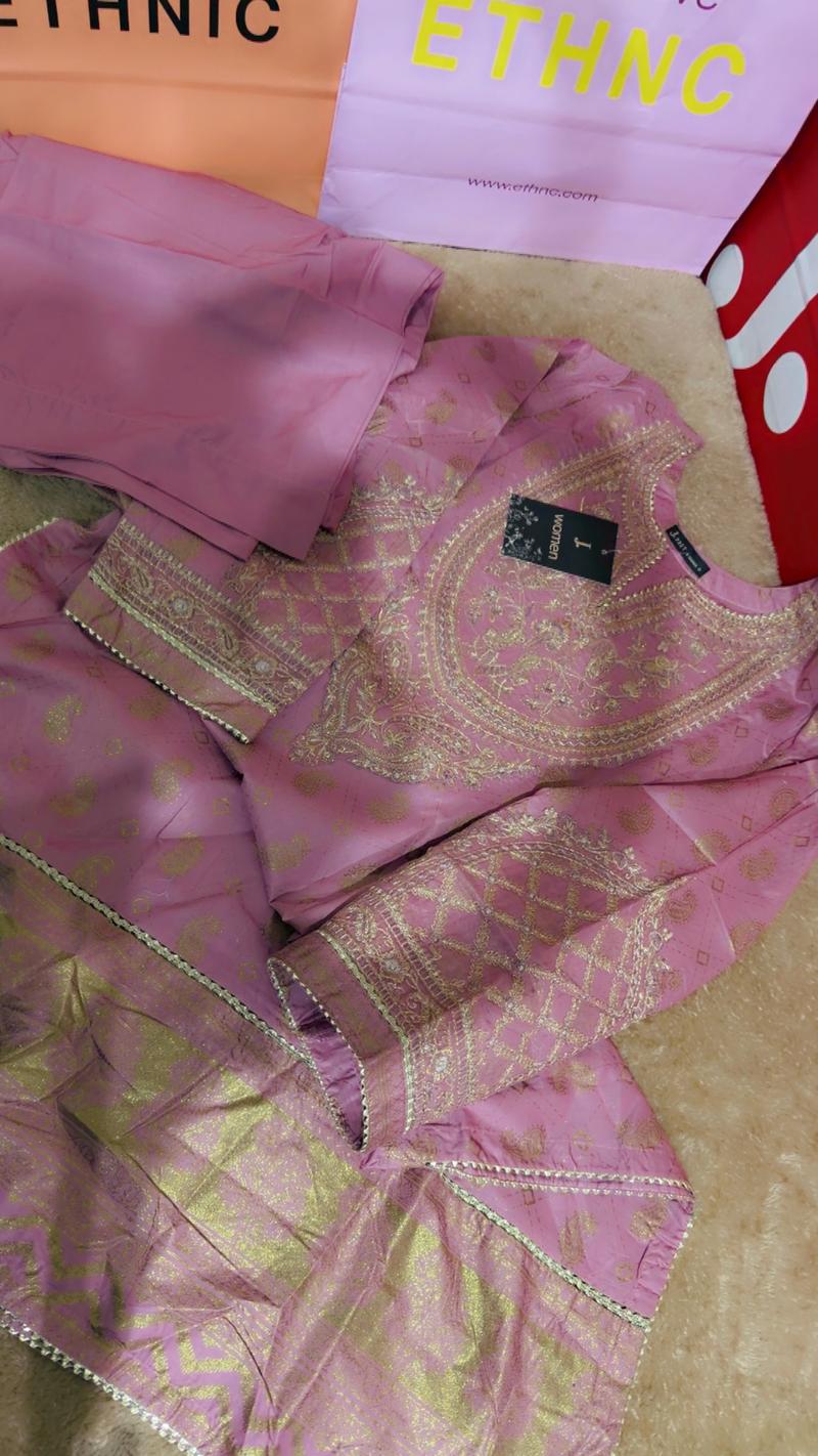 Summer 2pc lawn formal pink 