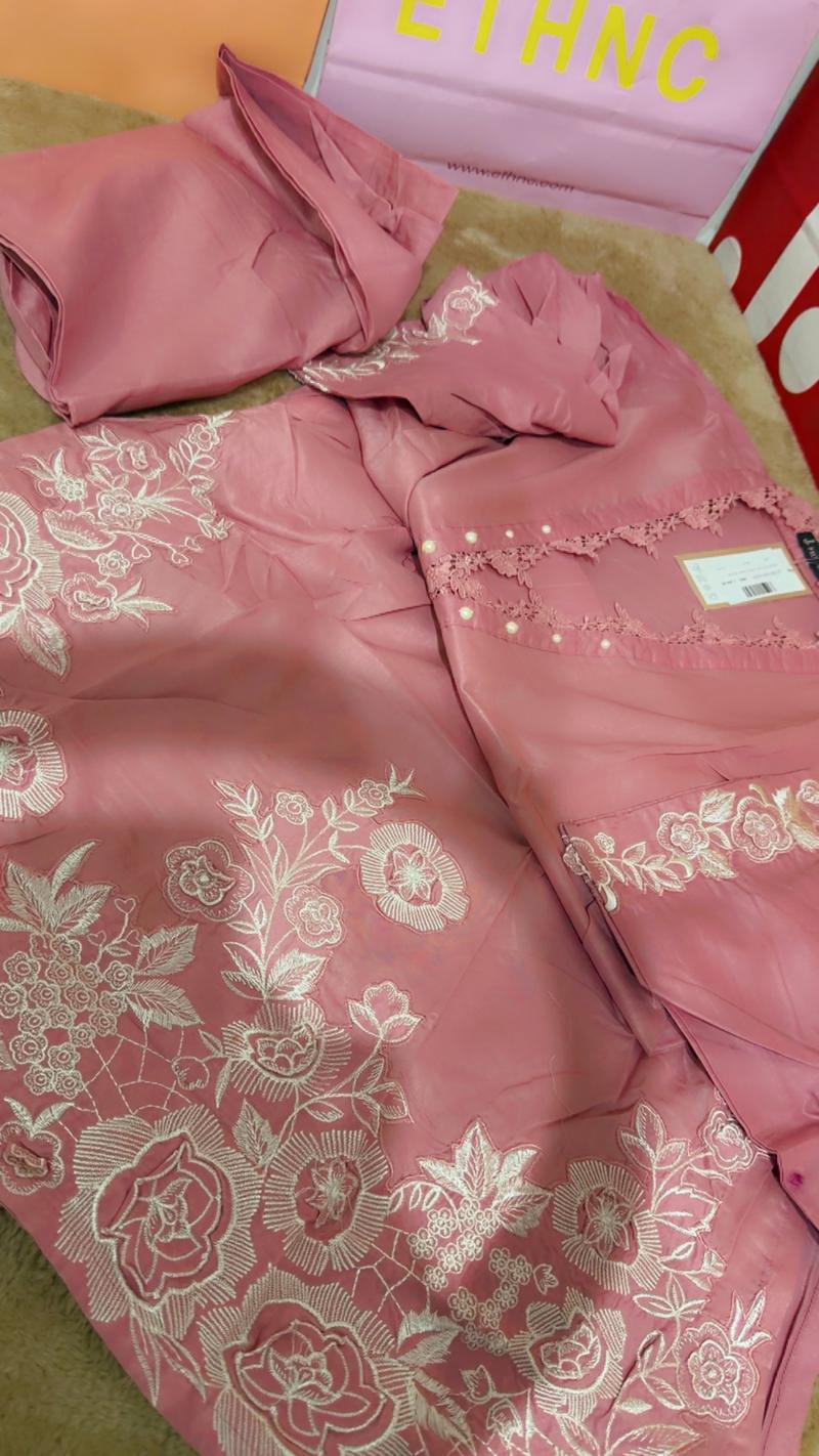Lilac pink embroidered 2pc 4600