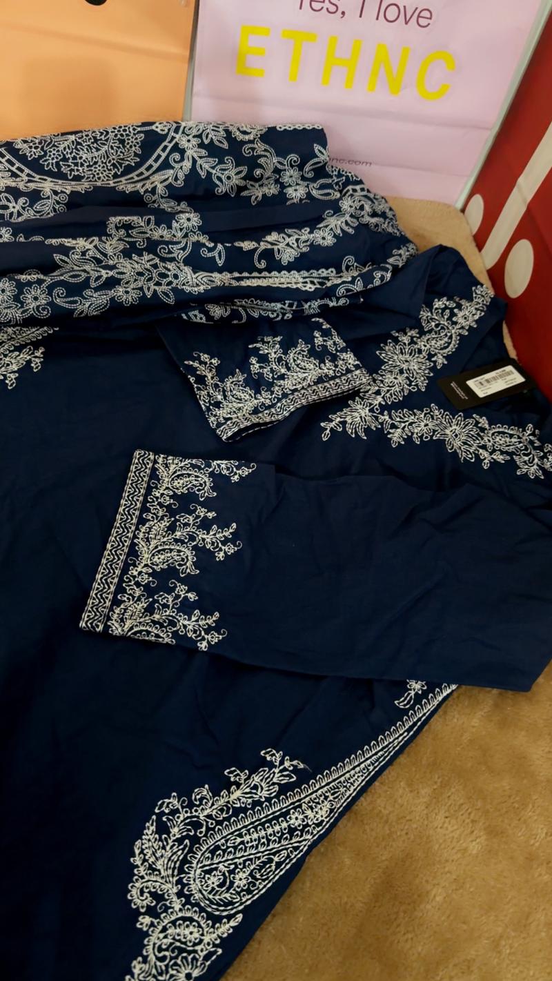 6500 navy blue embroidery 