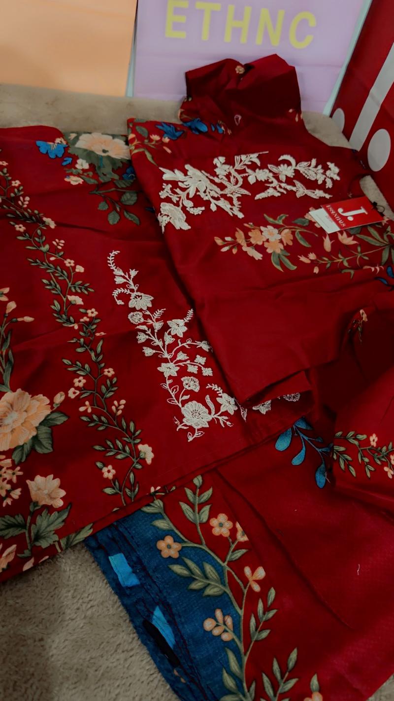 Red 2pc 4500 embroidery