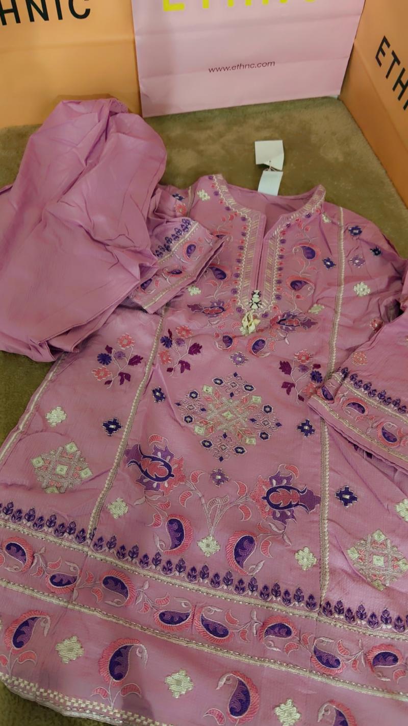 Kids heavy embroidery 2pc summer
