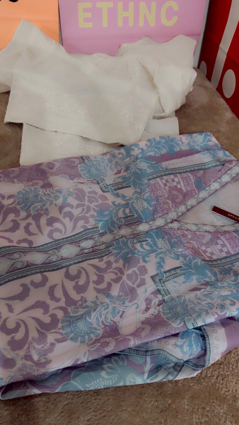 Lilac purple shirt white shukar 5950