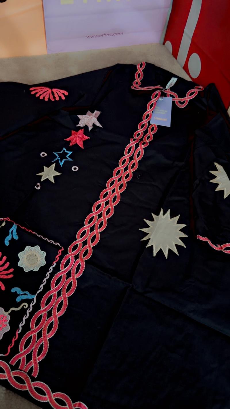 Summer lawn viral embroidery 
