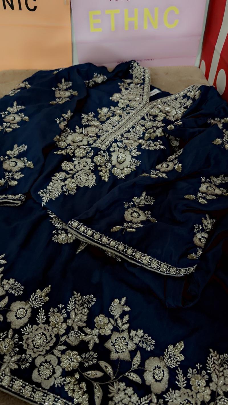 16500 Blue Ethnc kaftan bfresh