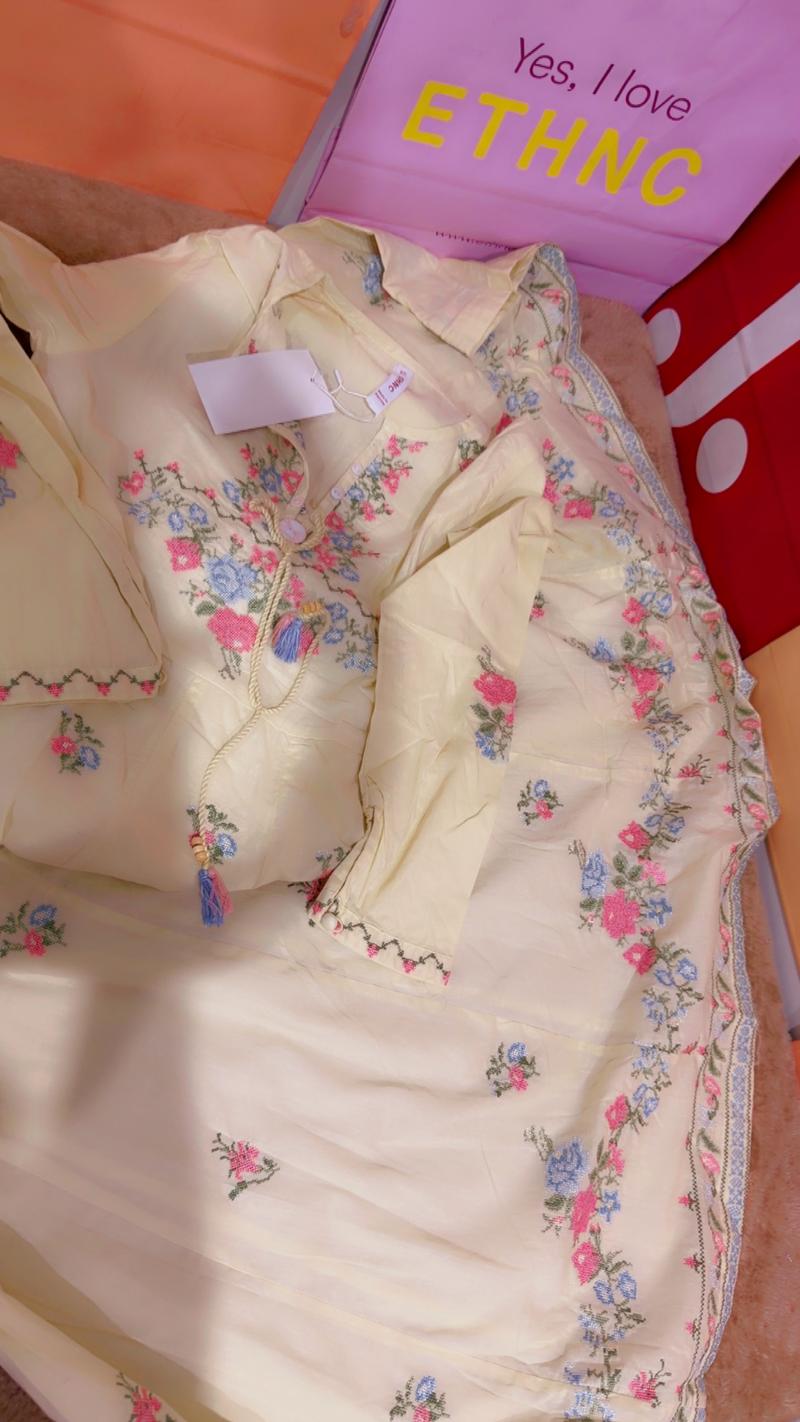 Lemon ethnic lawn maxi 6800