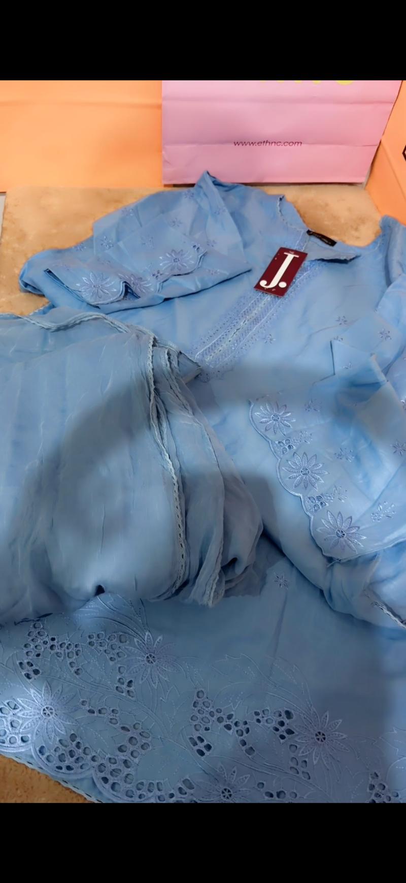 Sky blue dupta shirt 