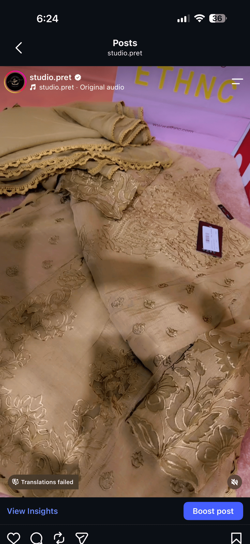 Small 3pc laser embroidery 6900
