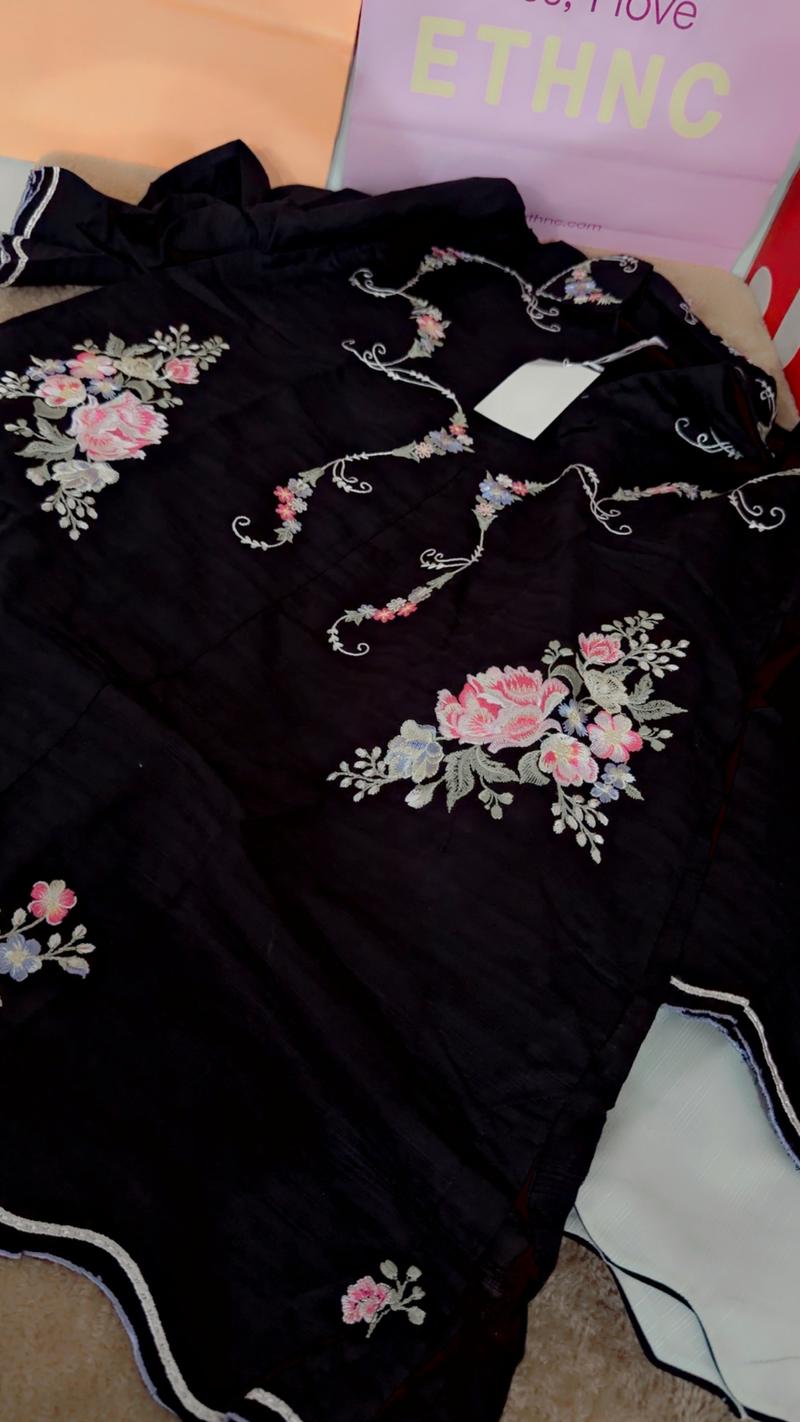 Ethnc black embroidery 2pc 5500