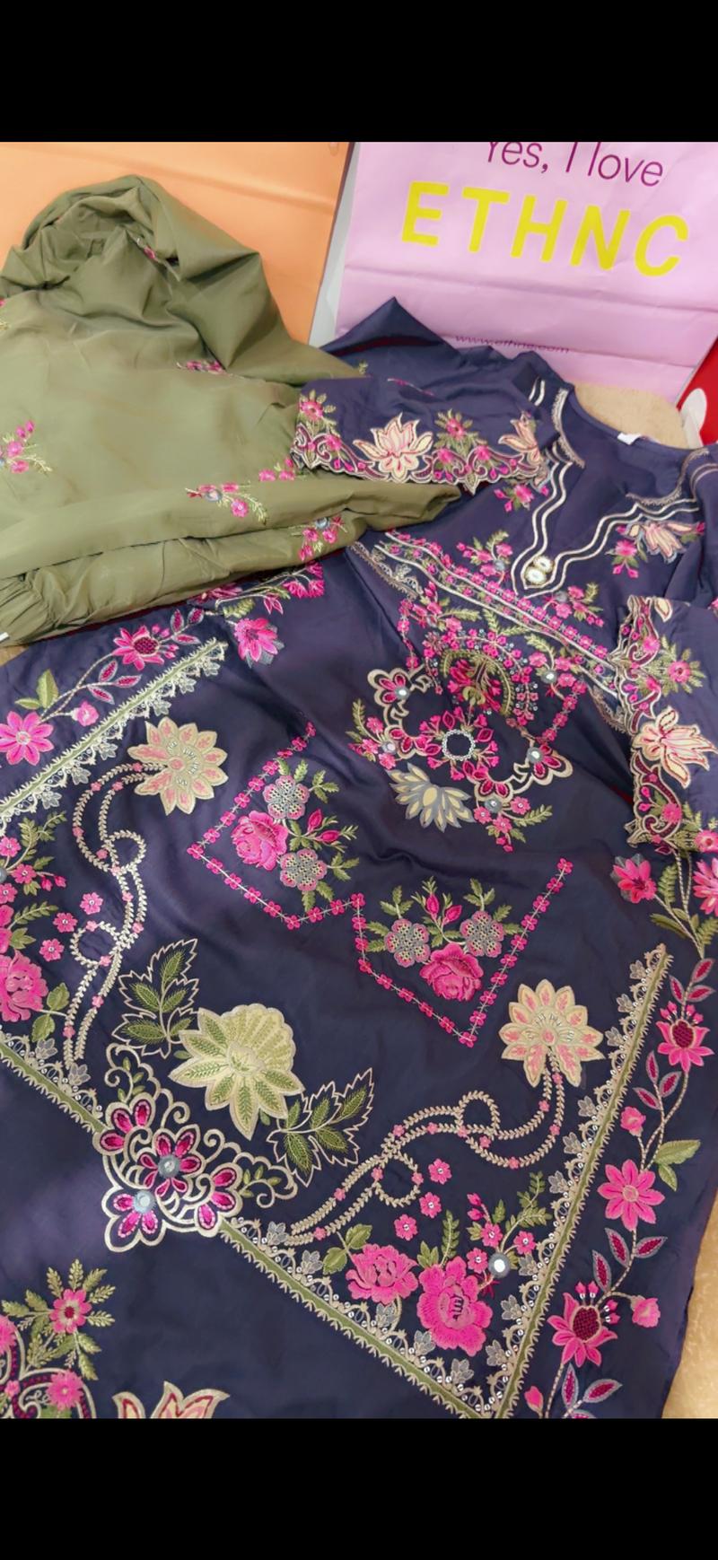 Ethnc new arrival 7900 purple green 