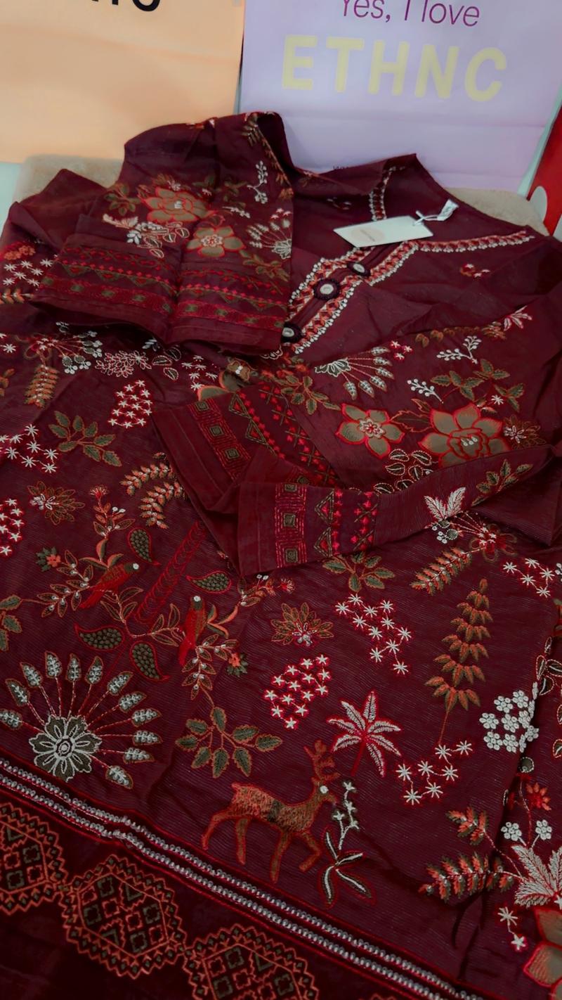 Mehroon new arrival kaftan shit 6950