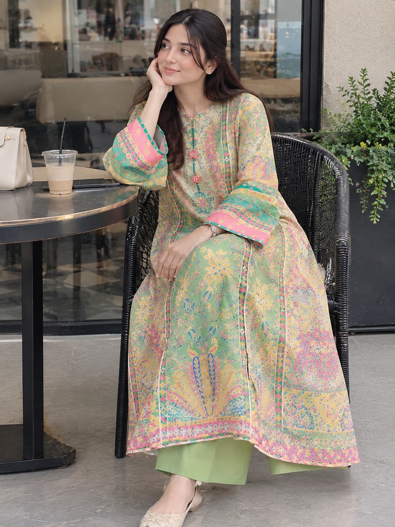 Fresh multi green gota Ethnc shirt 4750