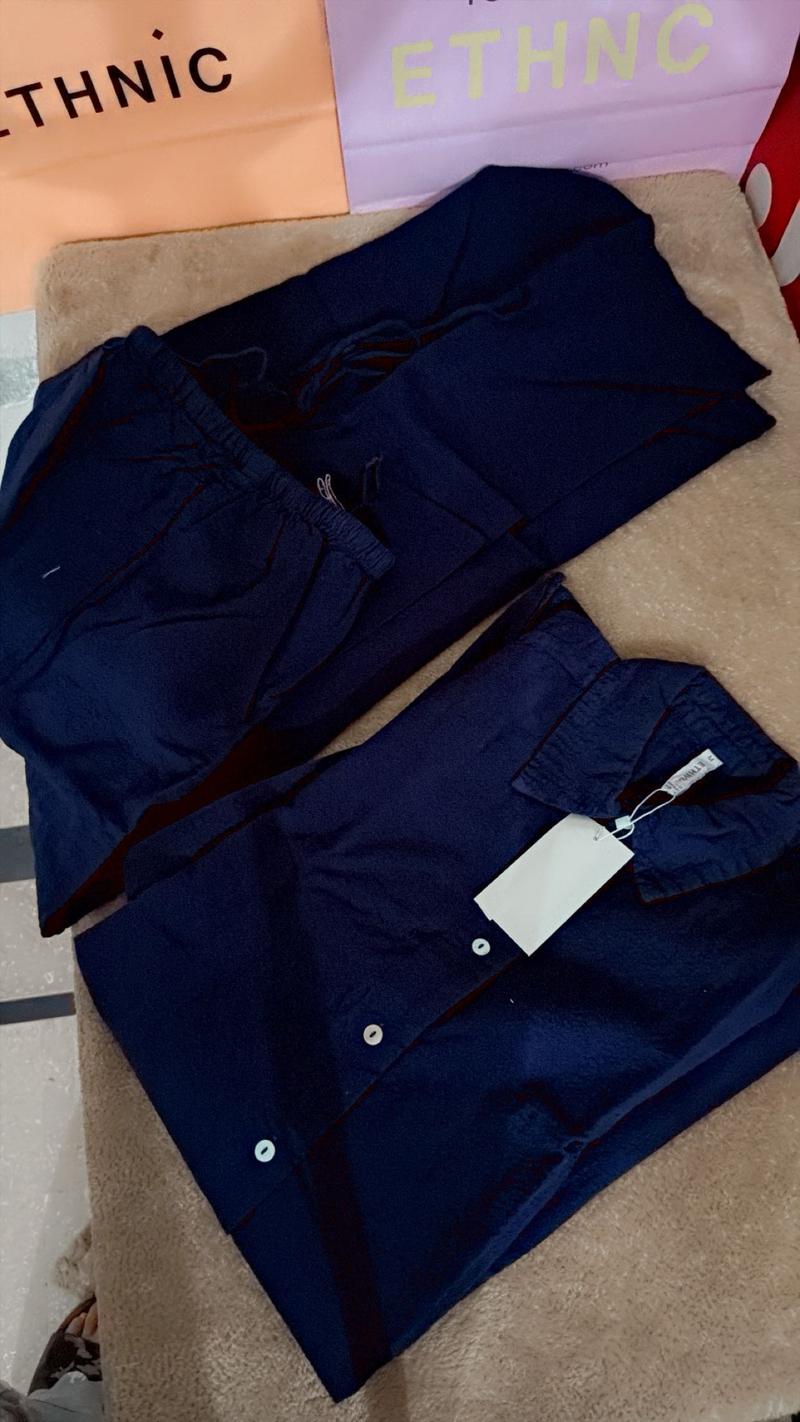 Ethnc 2pc new arrival navy blue 4200