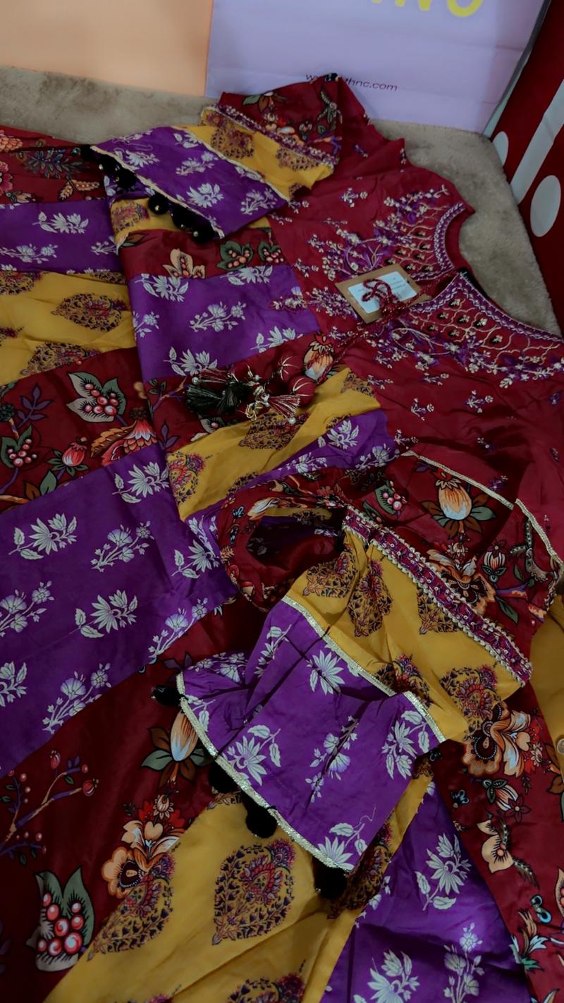 Lawn summer formal embroidery multi 6900