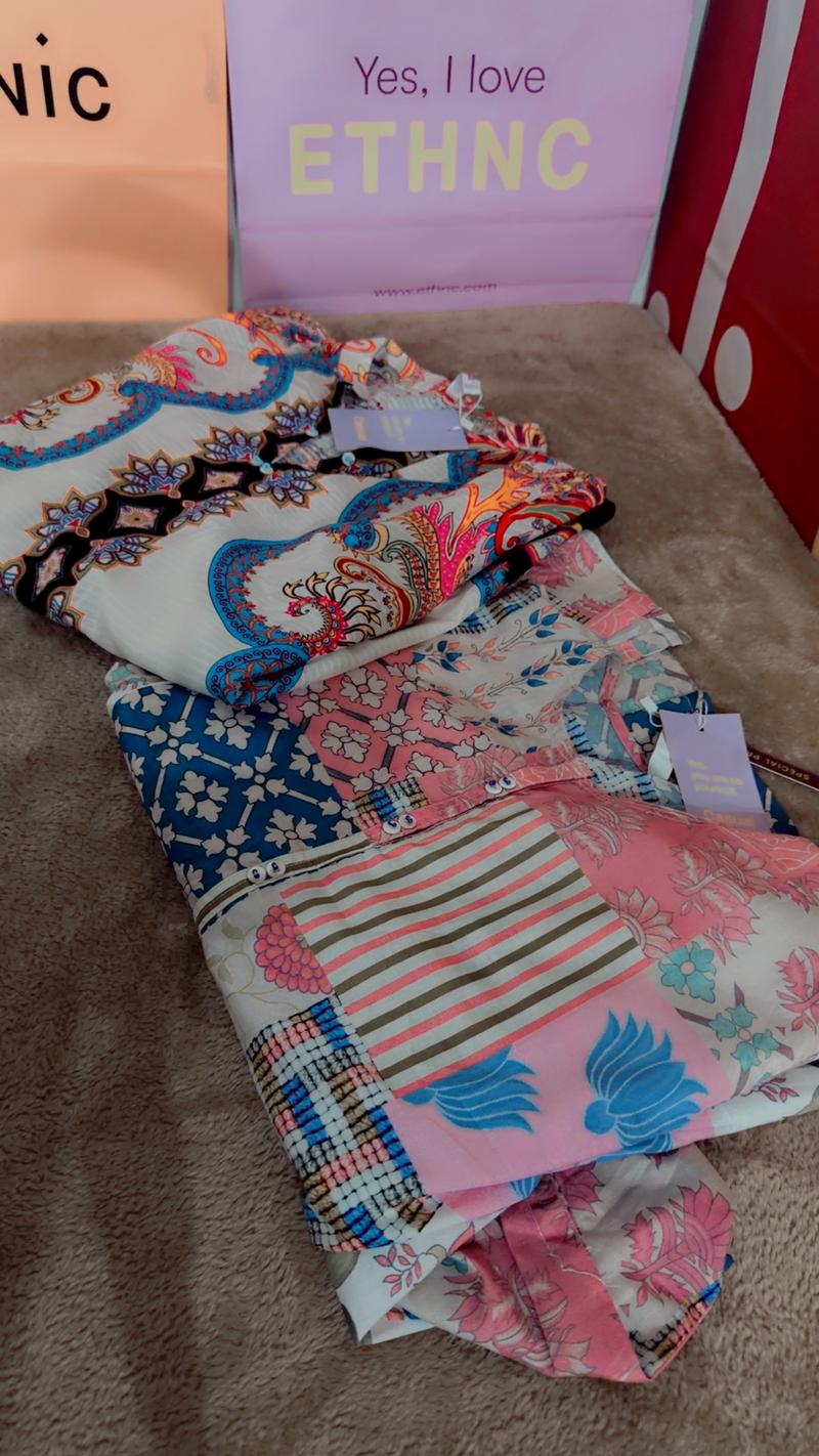 Lawn shirt deal 3950 2 shirt fit to s/m