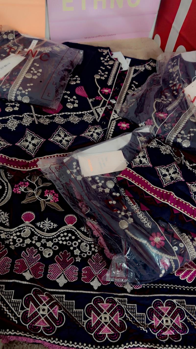 6800 kaftan navy blue Ethnc