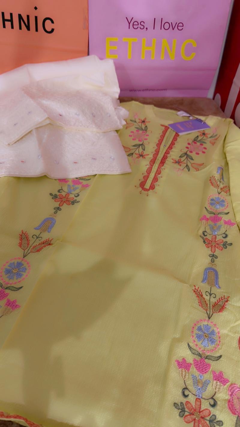 Ethnc lemon 2pc 5500 embroidery