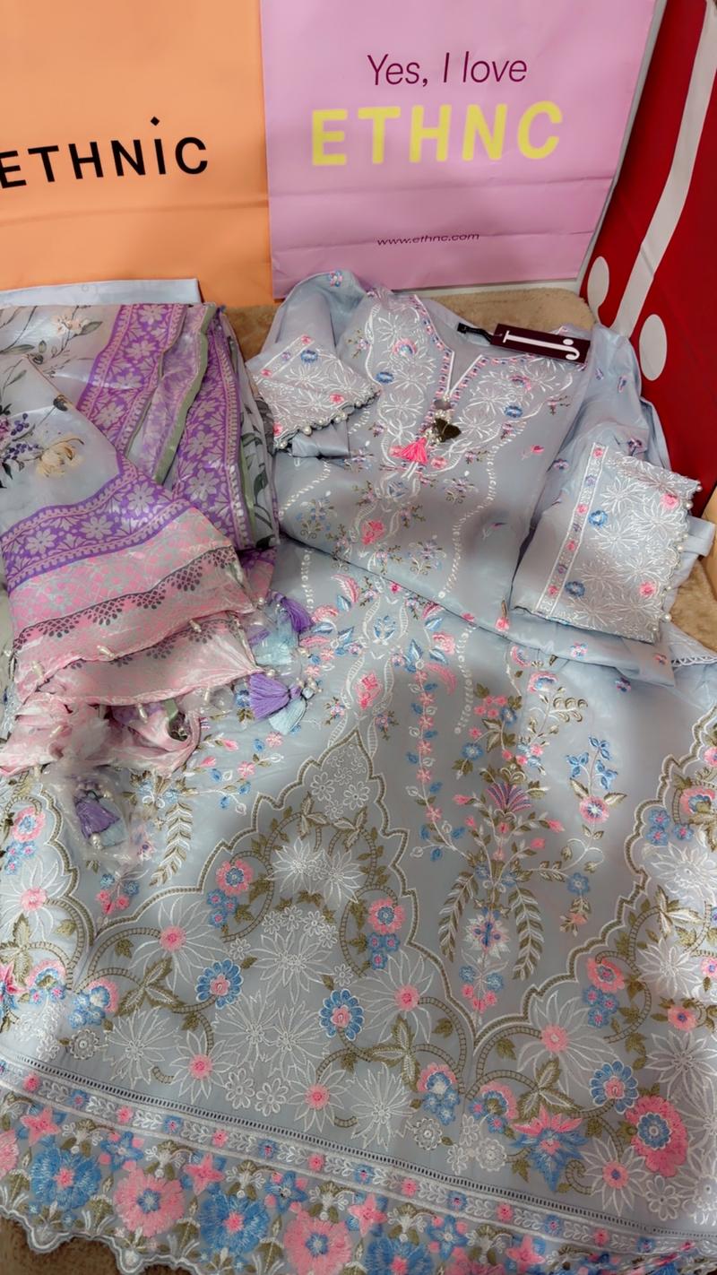 Luxury lawn heavy embroidery 