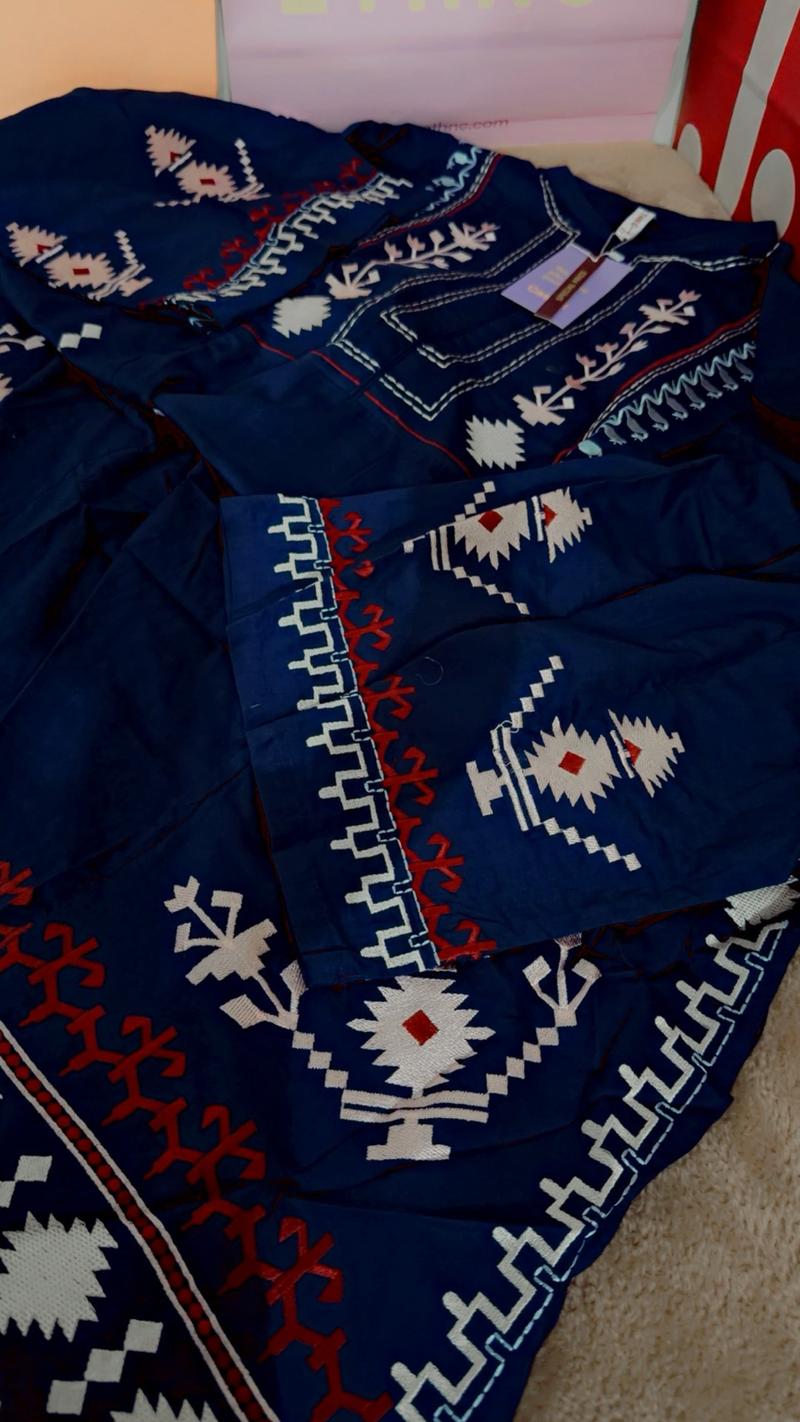 Navy blue kaftan Ethnc 5450