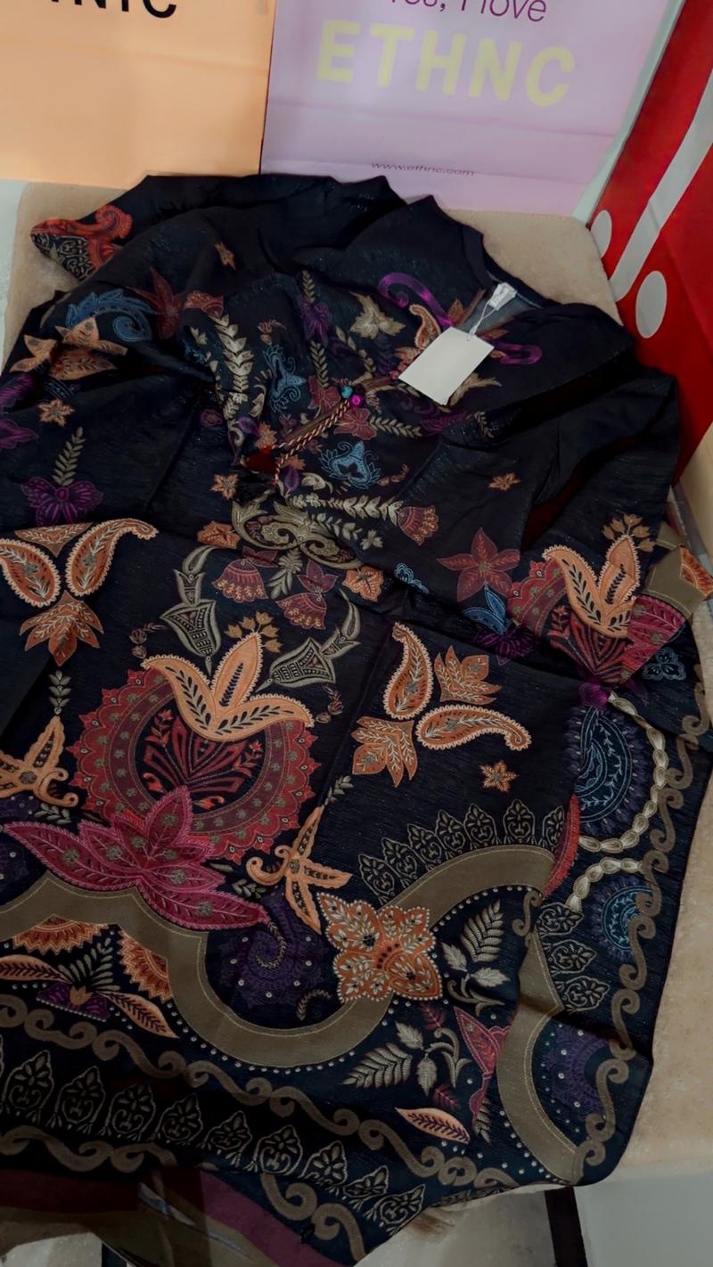 Multi black kaftan 4900