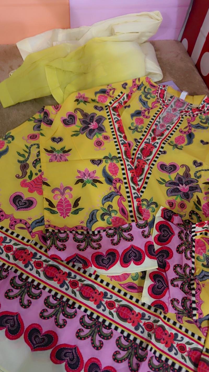 Yellow lawn 2pc multi mix 