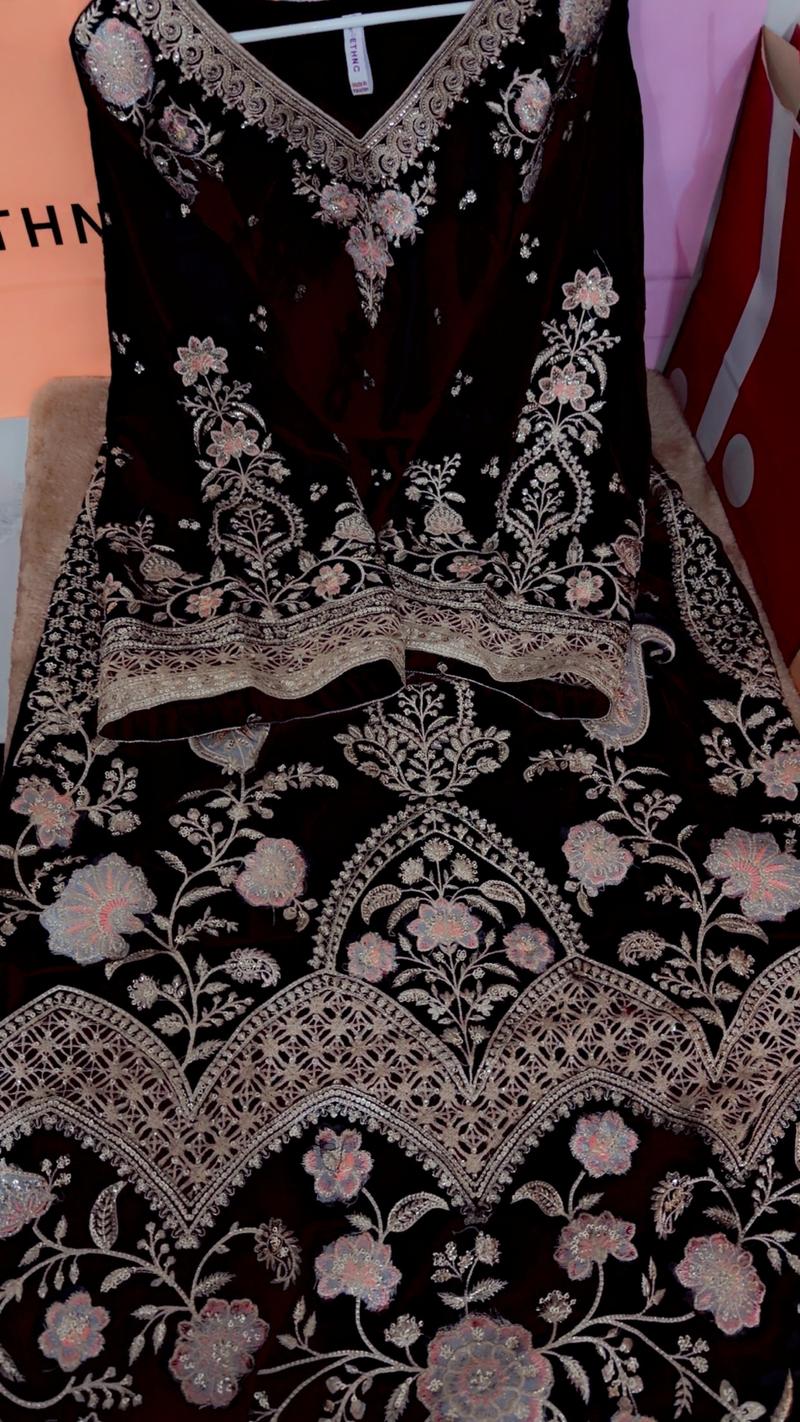 Black kaftan shirt botique ready to dispatch 