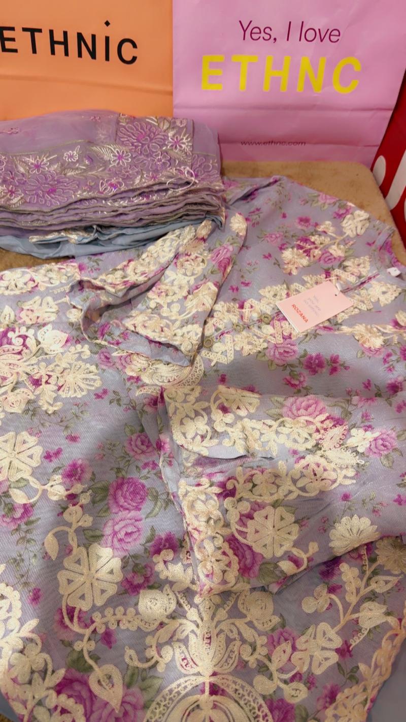With  dupta dress lilac 13500