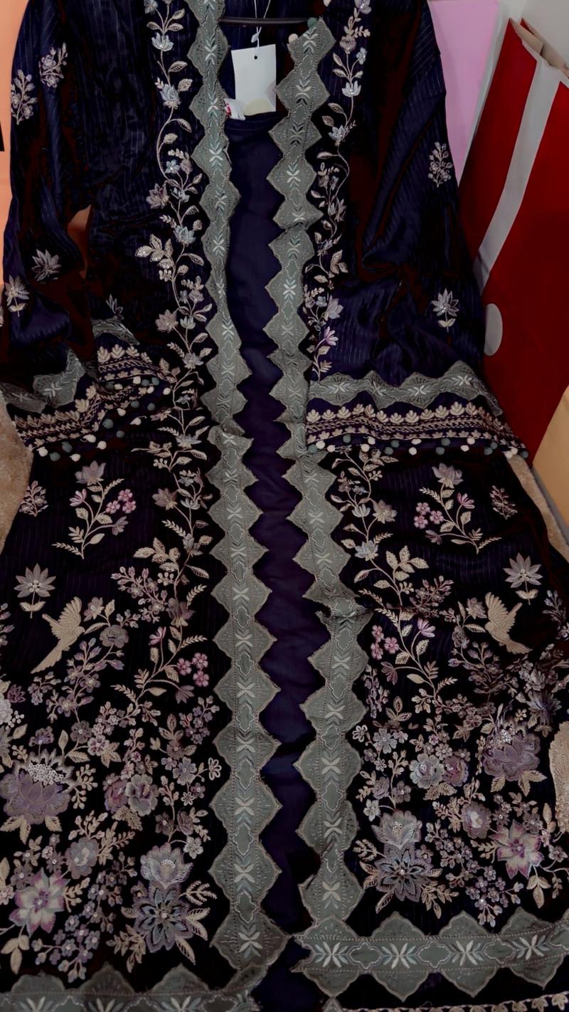 Ethnc new arrival gown purple blue 7800