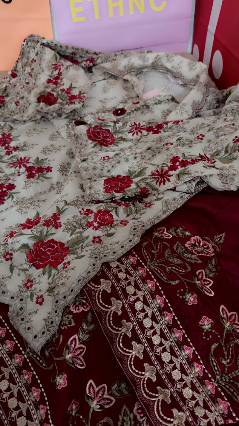 Beige Mehroon L 7900 ethncbfresh