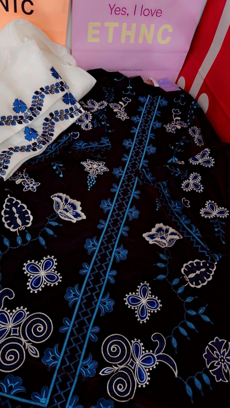 Ethnc blue black medium 8350