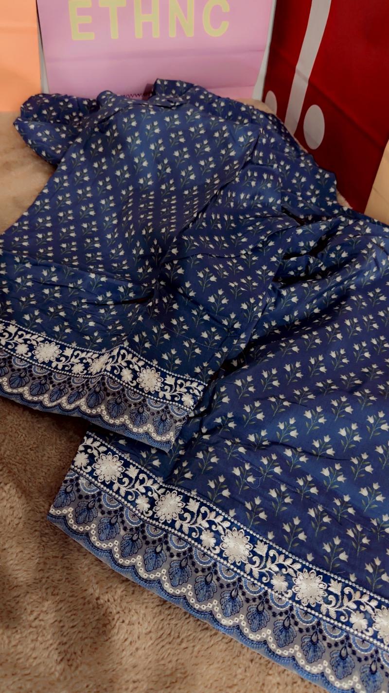 Formal Farshi shalwar blue 2500