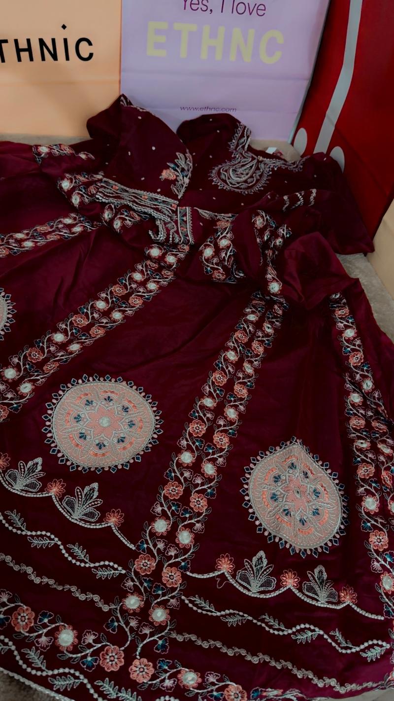 Mehroon ethnicbfresh maxi 