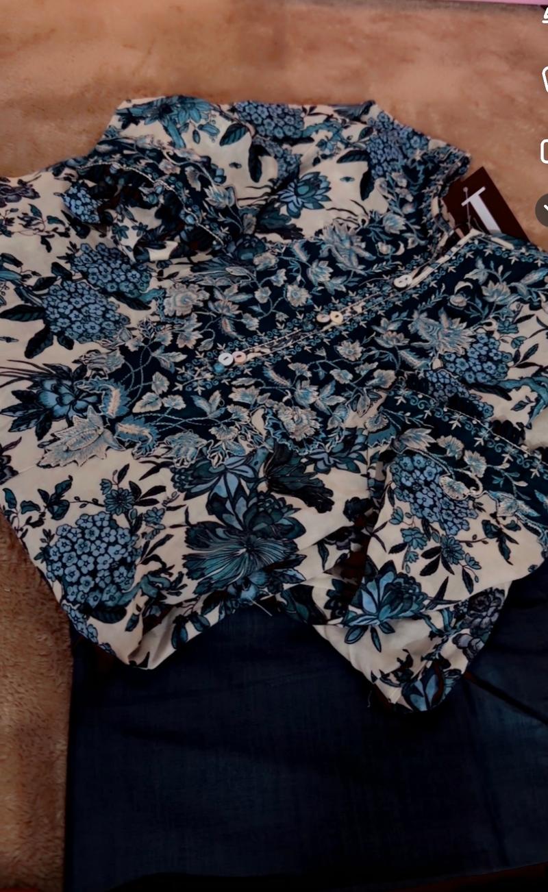 Blue embroidery 2pc 