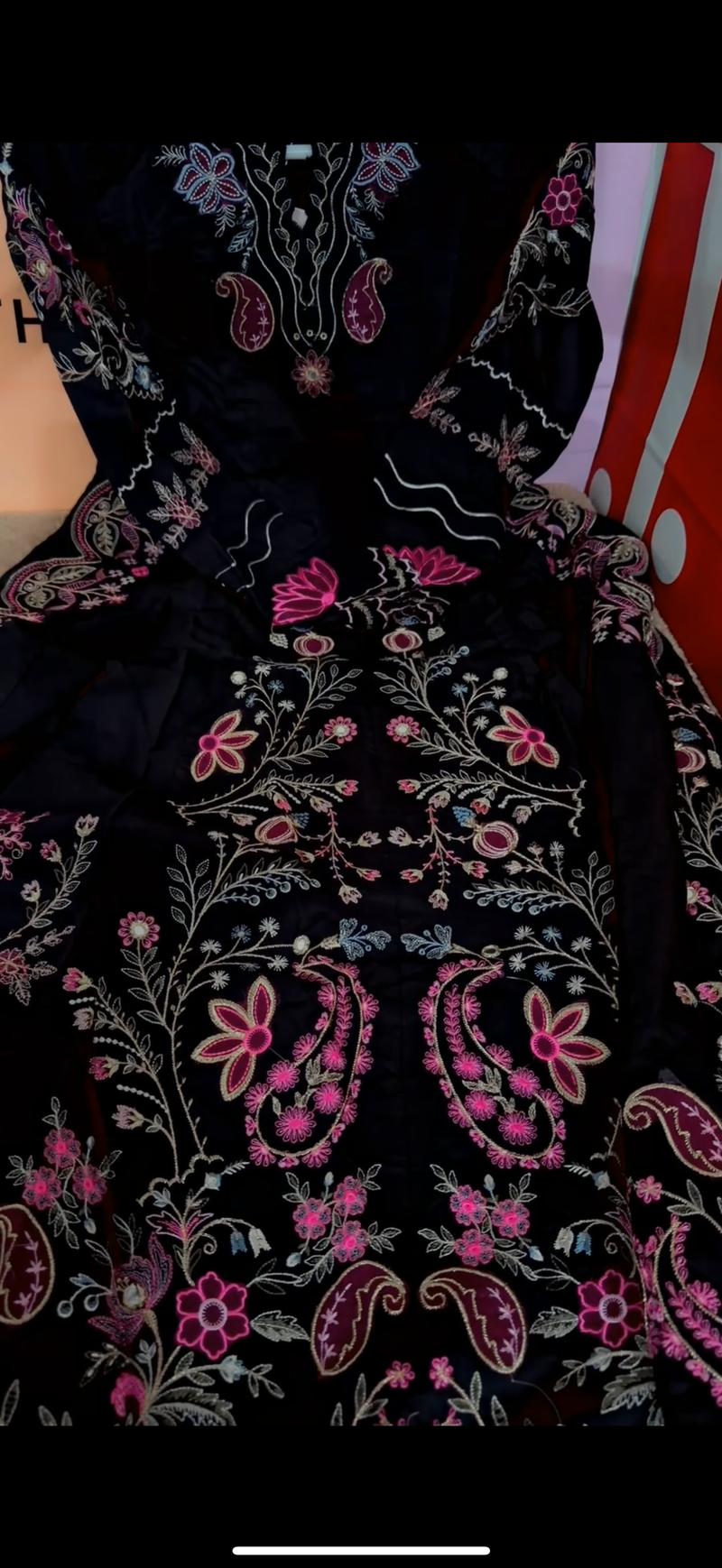 Ethnic hit article maxi black multi 8350