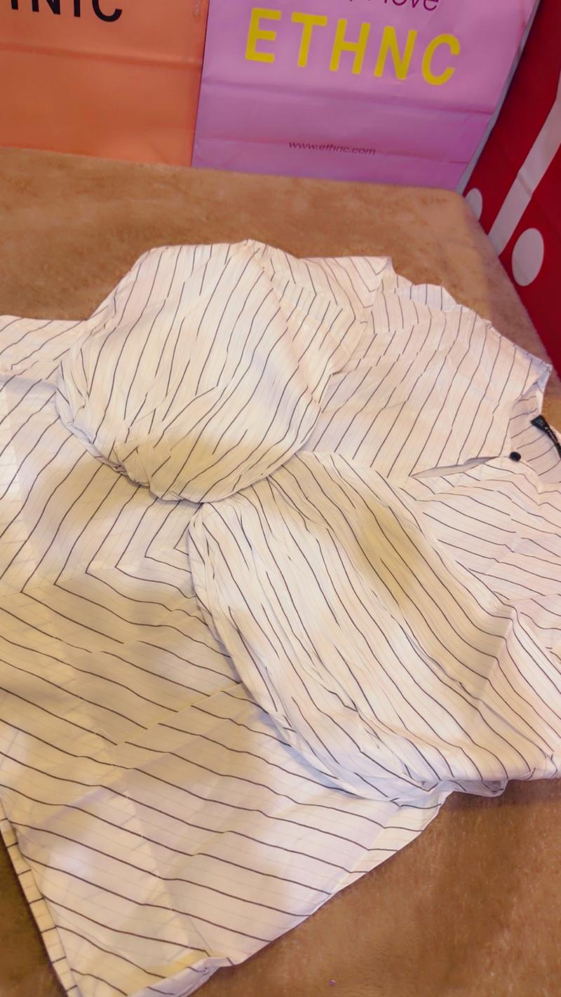 Ethic white line shirt 1350