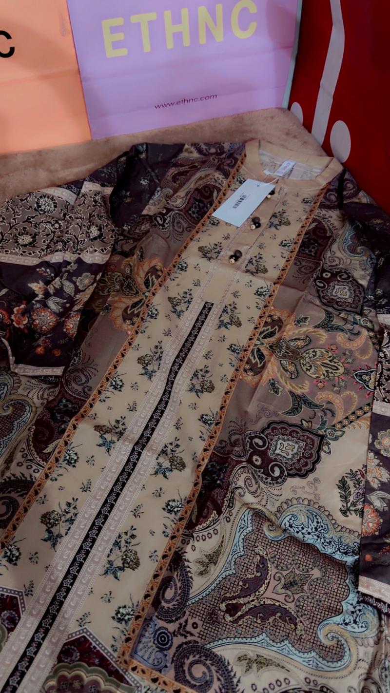 Ethnc fresh shirt mix Brown