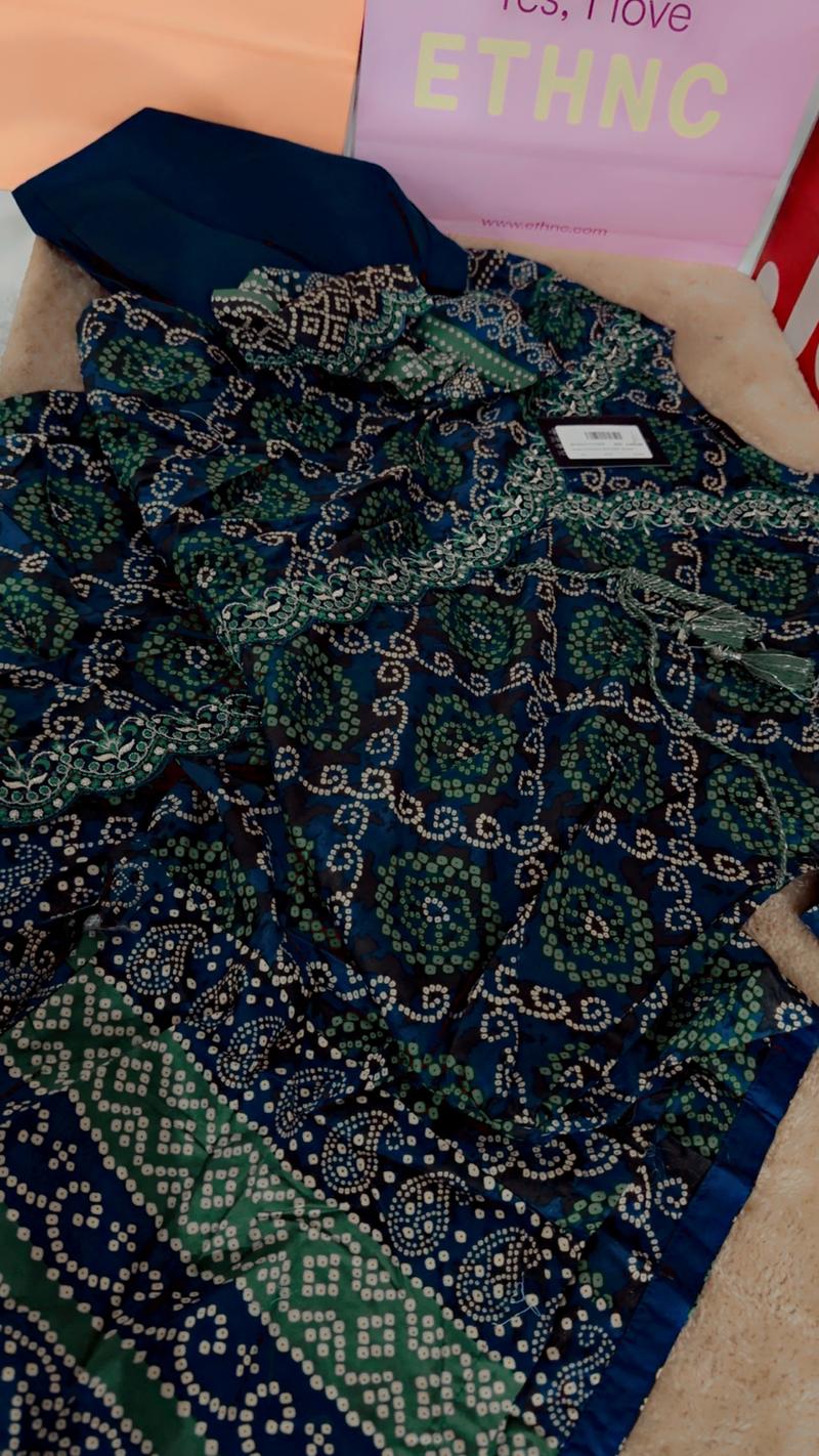 Anrakha shirt style frock 2pc 5500