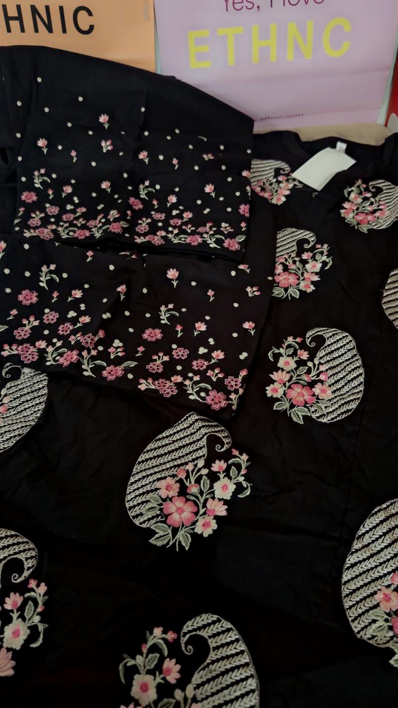 Small black embroidered 6500