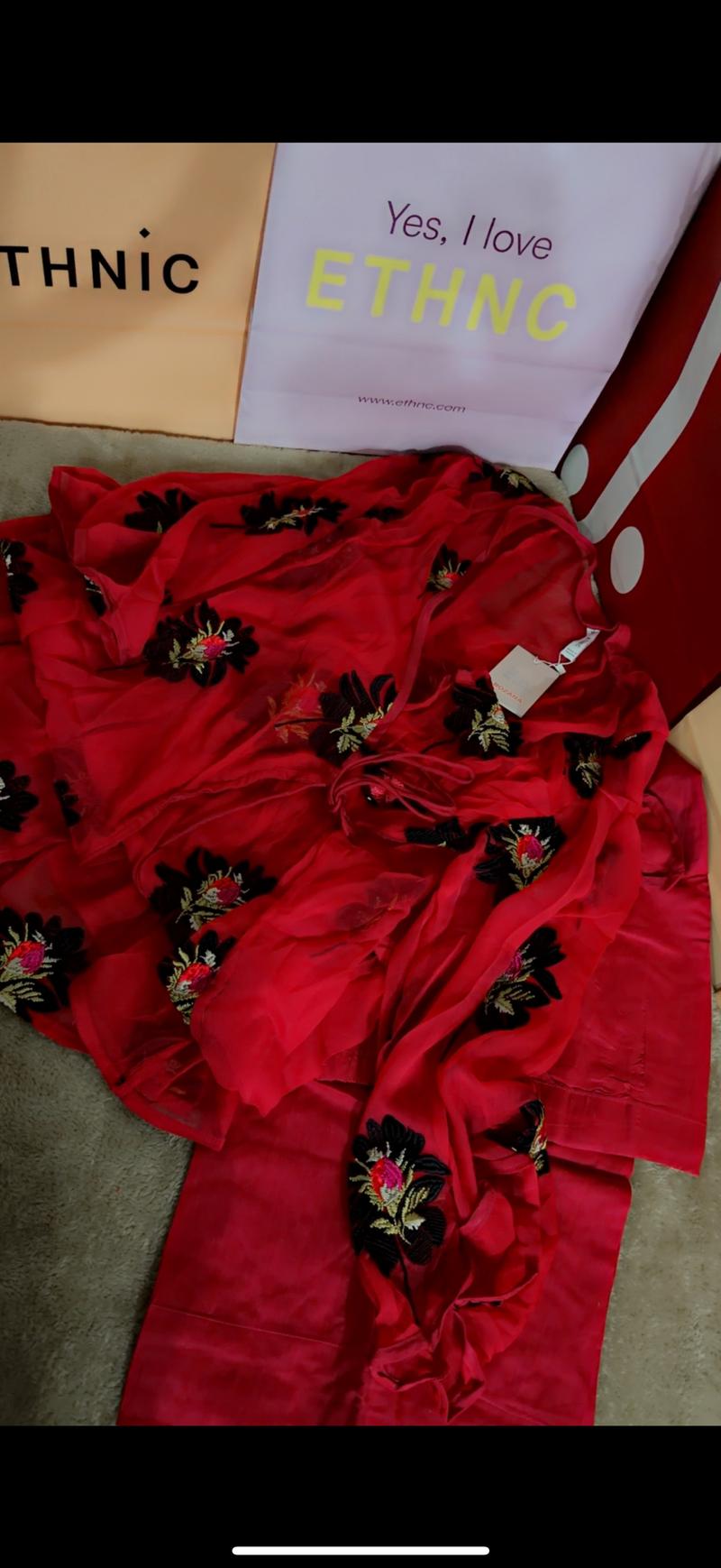 Red chiffon 