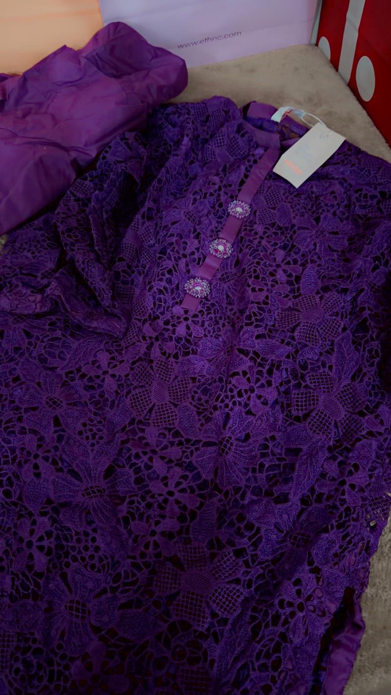 Ethnic botique formal purple 
